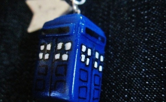 Polymer Clay Tardis Charm! 