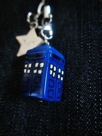 Polymer Clay Tardis Charm! 