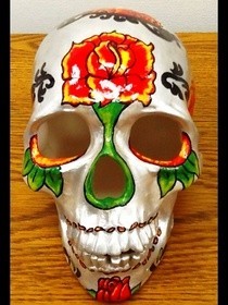 Dia De Los Muertos Art Skull