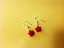 Origami Paper Star Earrings