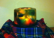 Fire And Stained Ice Luminary