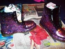 Diy: Glittery Boots