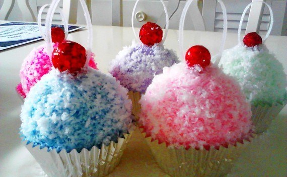 Cupcake Ornaments
