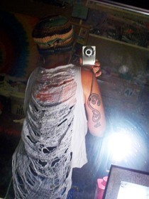 Shredded Web Tank Top