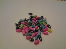 My Random Lot Of Paper Beads 