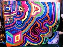 Mod Podged Fringe Trippy Collage