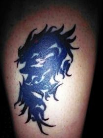 Tribal Dragon Tattoo