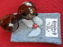 Denim Sunglasses Case