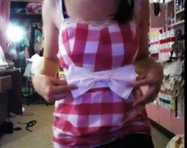 Pink And White Sweetheart Top