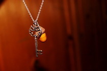 Acorn & Key Necklace