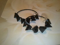 Paper Cone Hoop Earrings
