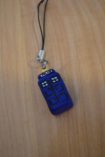 Polymer Clay Tardis Charm! 