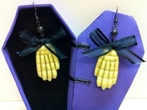 Skeleton Bow Earrings
