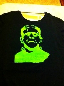 Frankenstein Steciled T Shirt