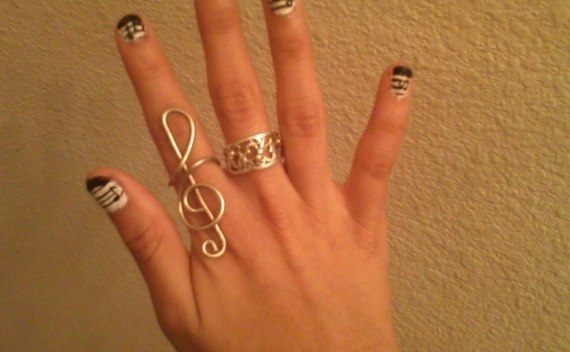 Treble Clef Ring 