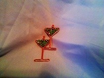 Apple Martini Earrings 