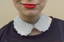 Newspaper Print Collar