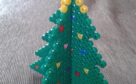 3 D Hama Bead Christmas Tree 