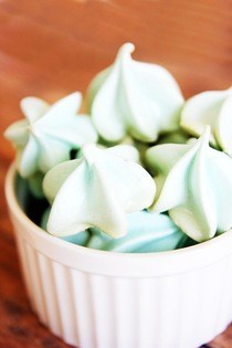 Blue Raspberry Meringue Kisses