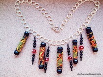 Ethnic Ribbon Necklaces