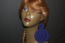Deep Purple Crochet Earrings