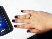 Space Purple Nails