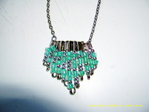 Safety Pin Necklace.