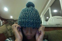 Loom Knitted Hat