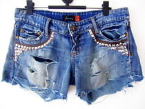 Update Your Jeans: Diy Studded & Frayed Shorts