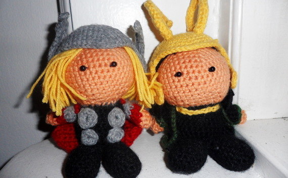 Loki And Thor Crochet Dolls