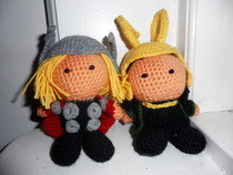 Loki And Thor Crochet Dolls