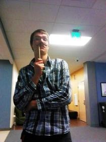 Mustache On A Stick 