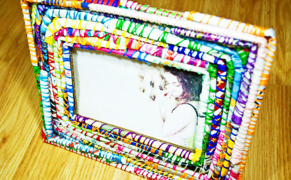 Handmade Magazine Picture Frame
