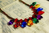 Christmas Lightbulb Necklace