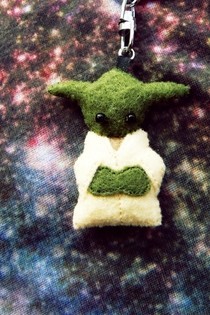 Tiny Yoda Keyring