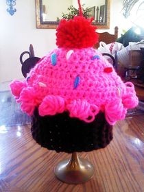 Cupcake Crochet Beanie Hat 