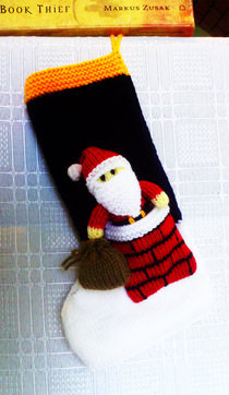 'Santa In The Chimney' Stocking