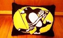 Pittsburgh Penguin Felt Pillow