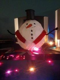 Paper Mache Snowman
