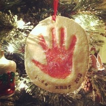 Holiday Handprint Ornaments
