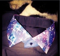 Galaxy Print Collar