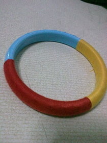 Sewing Thread Wrapped Bangle