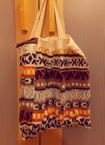 Fabric Embellished Tote