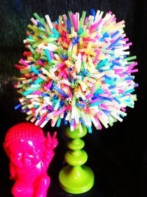 Sweet Bendy Straw Lamp