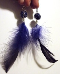Feather Galaxy Earrings