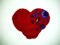 Finger Knit Brooches
