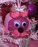 Pink Poodle Ornament