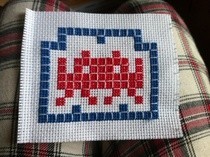 Cross Stich Invader