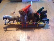Squirrel Clauaes And His Head Elf Cheese The Mouse 
