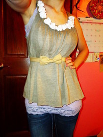 Embellished And Bleached Shirt
